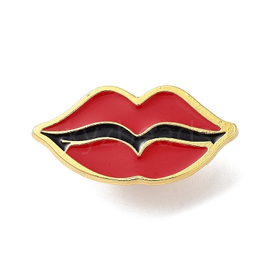 Golden Alloy Brooches JEWB-K020-01A-G-1