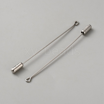 304 Stainless Steel Eye Pins Brooch Findings LS-STAS-TAC0024-05B-1