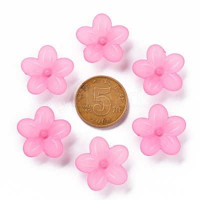 Frosted Acrylic Bead Caps MACR-S371-08A-704-1