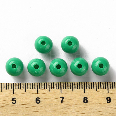 Opaque Acrylic Beads X-MACR-S370-C8mm-24-1