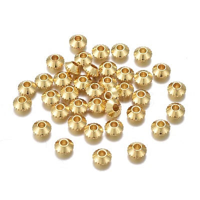 Brass Spacer Beads KK-K249-01G-1