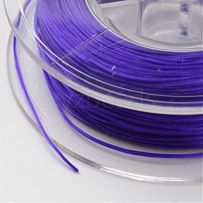 Japanese Eco-Friendly Dyed Flat Elastic Crystal String EW-F005-0.6mm-01-1