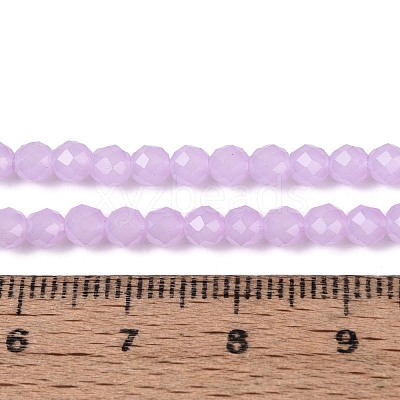 Imitation Jade Glass Beads Strands GLAA-T028-4mm-11D-1