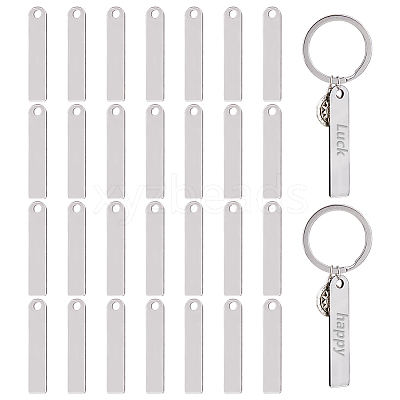 40Pcs 201 Stainless Steel Pendants STAS-DC0016-30A-1