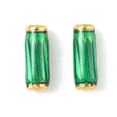 Brass Enamel Beads KK-K364-19G-1