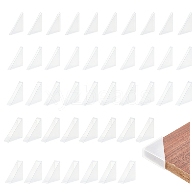 50Pcs 5 Styles Plastic Triangle Corner Protector FIND-NB0005-47-1