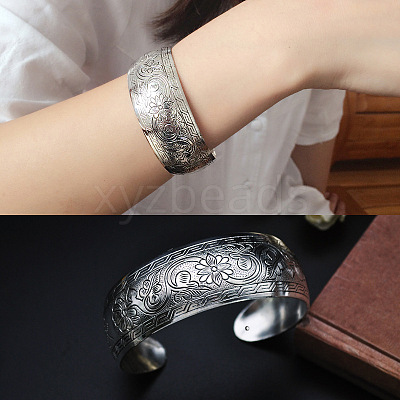 Retro & Bohemian Style Alloy Cuff Bangles for Women FS-WG4A806-04-1