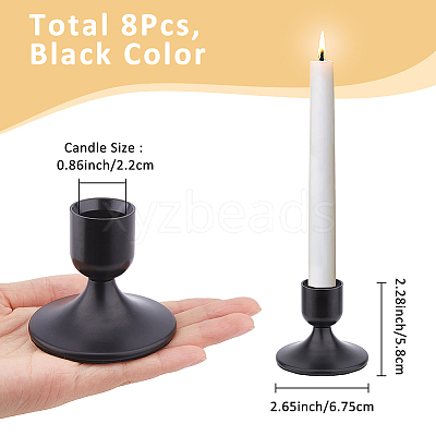 Iron Candle Holders FIND-WH0427-90EB-1