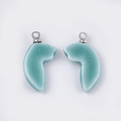 Handmade Porcelain Pendants PORC-T002-73B-1