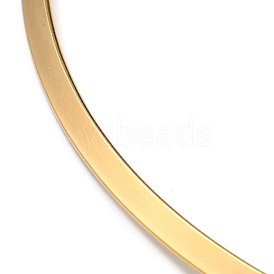 PVD Vacuum Plating 202 Stainless Steel Wire Choker Necklace NJEW-H011-07G-1