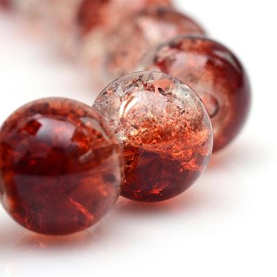 Baking Paint Crackle Glass Bead Strands CCG-S001-6mm-18-1