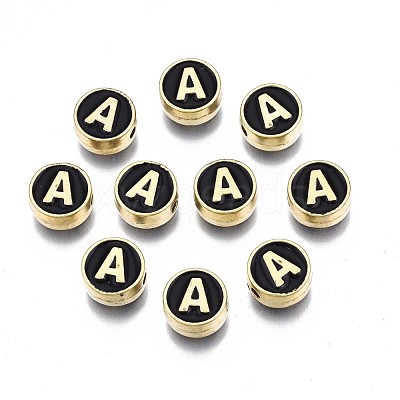 Alloy Enamel Beads ENAM-N052-006-02A-RS-1