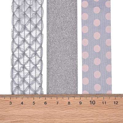 9 Yards 3 Styles Polyester Ribbon SRIB-A014-G05-1