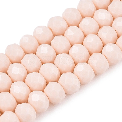 Opaque Solid Color Imitation Jade Glass Beads Strands LS-EGLA-A044-P6mm-D05-1