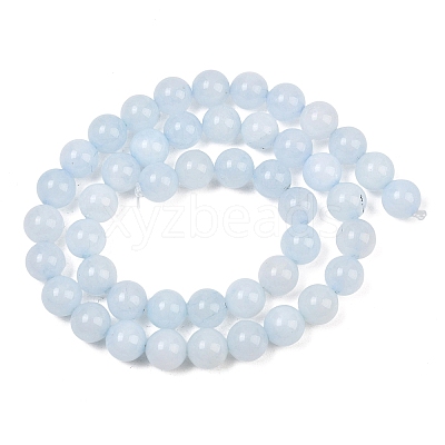 Natural Dyed White Jade Beads Strands GG-CBAEB22-B01-8mm-02-1