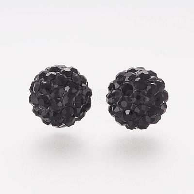 Polymer Clay Rhinestone Beads RB-K050-8mm-C02-1
