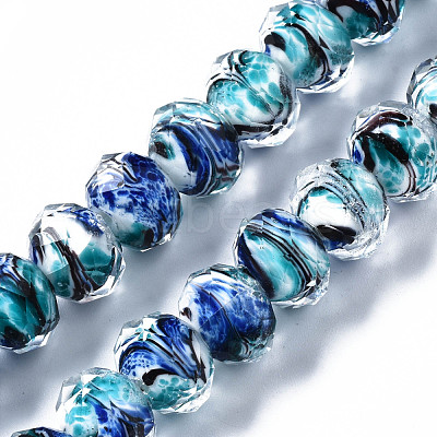 Handmade Lampwork Beads Strands LAMP-T007-14A-1
