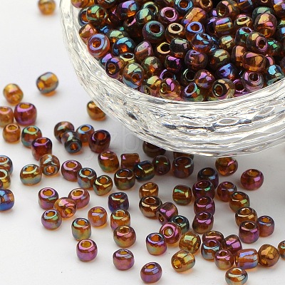 (Repacking Service Available) Round Glass Seed Beads SEED-C016-4mm-162C-1