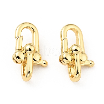Brass Lobster Claw Clasps KK-G416-34G-1