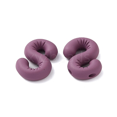 Spray Painted Alloy Pendants FIND-C062-08S-1