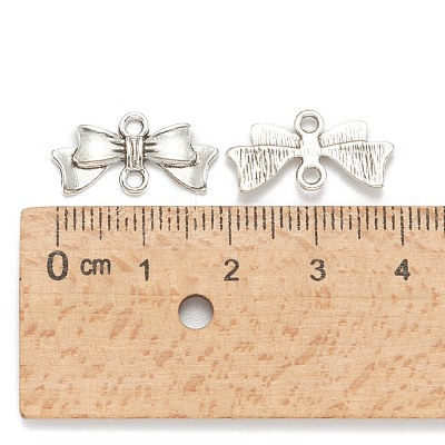 Bowknot Alloy Links connectors X-EA11930Y-NF-1