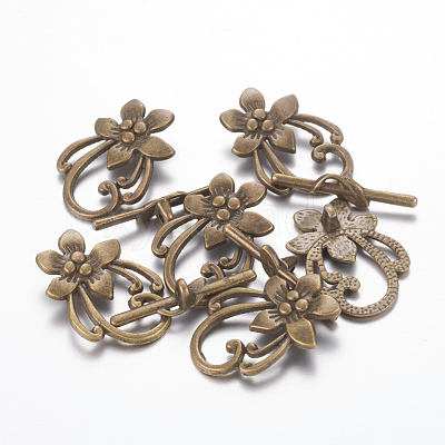 Tibetan Style Toggle Clasps MLF0677Y-1
