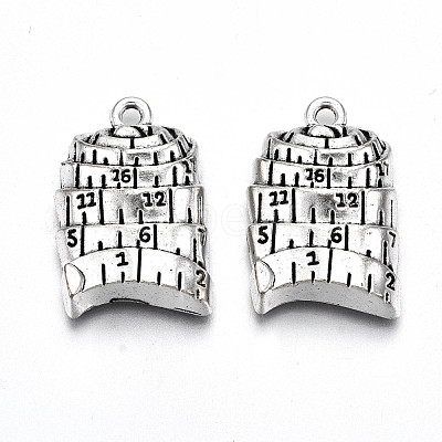 Tibetan Style Alloy Pendants TIBE-S323-077AS-RS-1