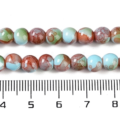 Baking Paint Glass Bead Strands X-GLAA-H031-01A-04-1