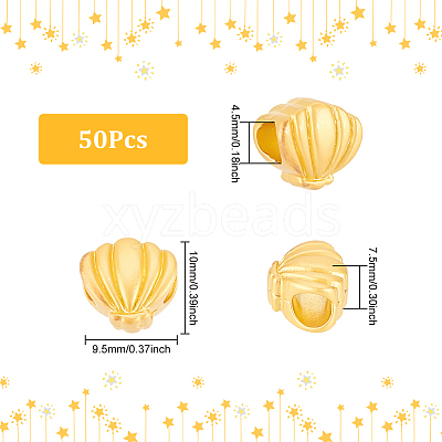 50Pcs Alloy European Beads FIND-DC0002-42-1