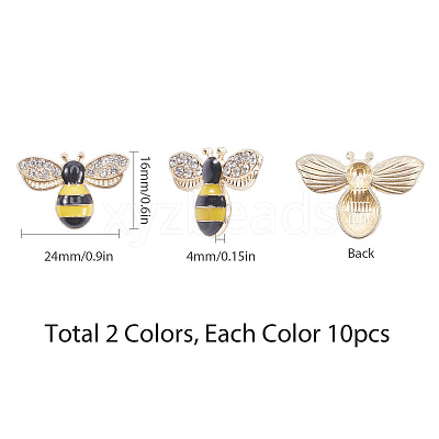 Alloy Enamel Cabochons ENAM-SC0001-28-1