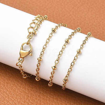 PVD Vacuum Plating 304 Stainless Steel Necklaces X-NJEW-E080-14G-1