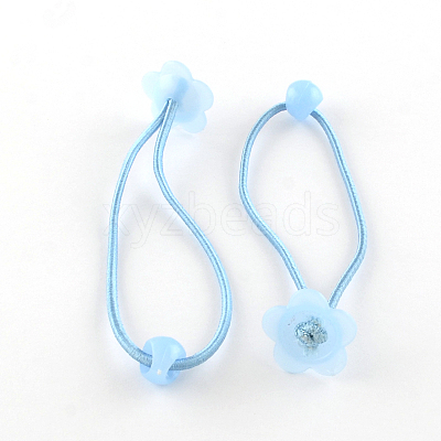 Flower Hair Accessories Elastic Hair Ties OHAR-S182-M-1