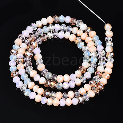 Electroplate Glass Beads Strands EGLA-T020-12E-1