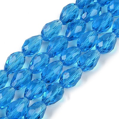 Transparent Glass Beads Strands EGLA-N013-T6mm-D17-1
