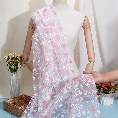Polyester Mesh Fabrics DIY-WH0622-373B-1