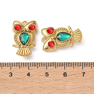 304 Stainless Steel Rhinestone Pendants RB-L002-07G-02-1