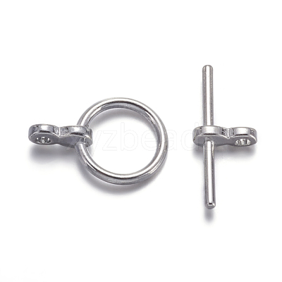 Tibetan Style Toggle Clasps TIBE-AB2035Y-N-NF-1