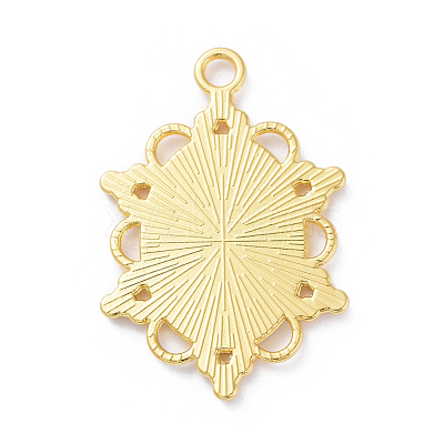 Alloy Pendant Cabochon Settings PALLOY-E577-35G-1