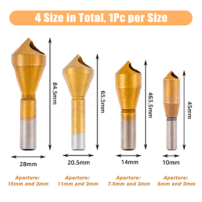 Steel Countersink Drill Bits TOOL-WH0125-90-1