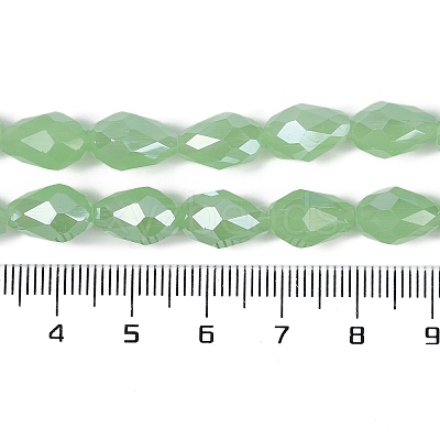 Opaque Solid Color Electroplate Glass Beads Strands EGLA-N013-J4mm-B04-1
