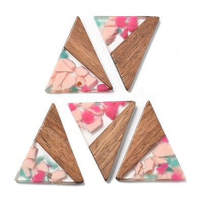 Resin and Walnut Pendants FIND-R051-01H-1