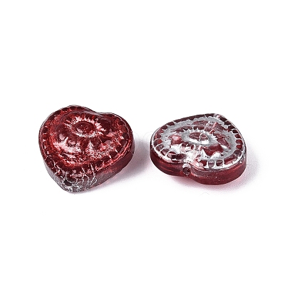 Baking Paint Transparent Glass Beads DGLA-N018-26E-1