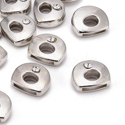 Letter Slider Beads for Watch Band Bracelet Making ALRI-O012-D-NR-1