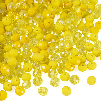 200Pcs 4 Colors Electroplate Glass Beads Strands EGLA-TA0030-09A-1