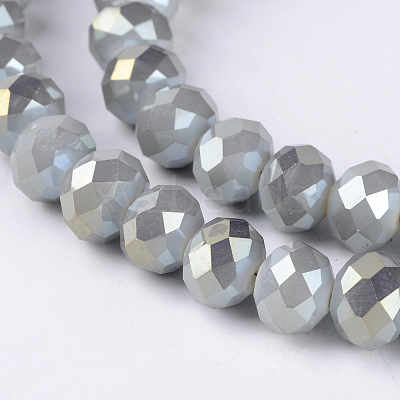 Electroplate Glass Beads Strands EGLA-A034-J4mm-Y02-1