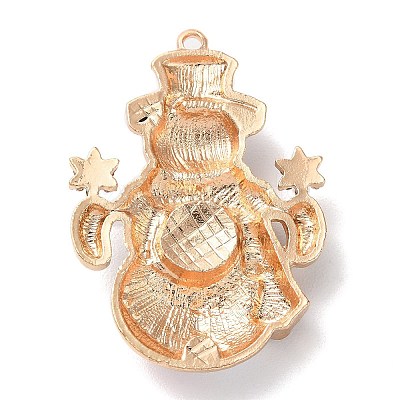 Christmas Zinc Alloy Rhinestone Pendnats PALLOY-K008-02D-KCG-1