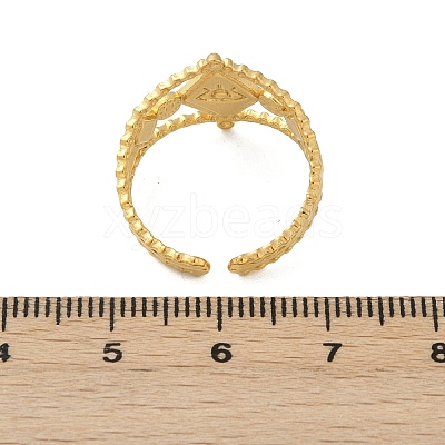 304 Stainless Steel Adjustable Cuff Rings RJEW-Q015-02G-A-1