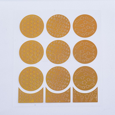 Laser Nail Art Stickers AJEW-TA0003-T01-1