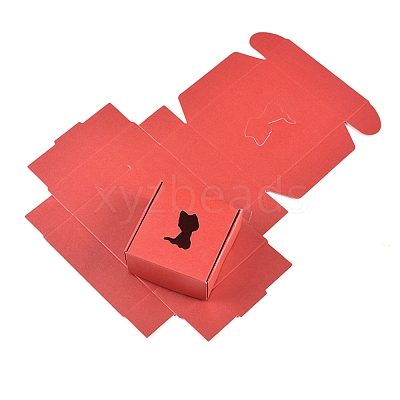 Foldable Kraft Paper Gift Boxes CON-WH0069-75G-1