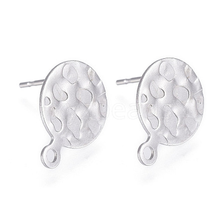 Non-Tarnish 304 Stainless Steel Stud Earring Findings STAS-P245-29P-1